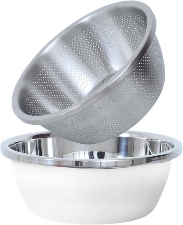 Stainless steel colander